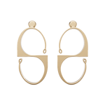 Load image into Gallery viewer, Infinity-line Earrings
