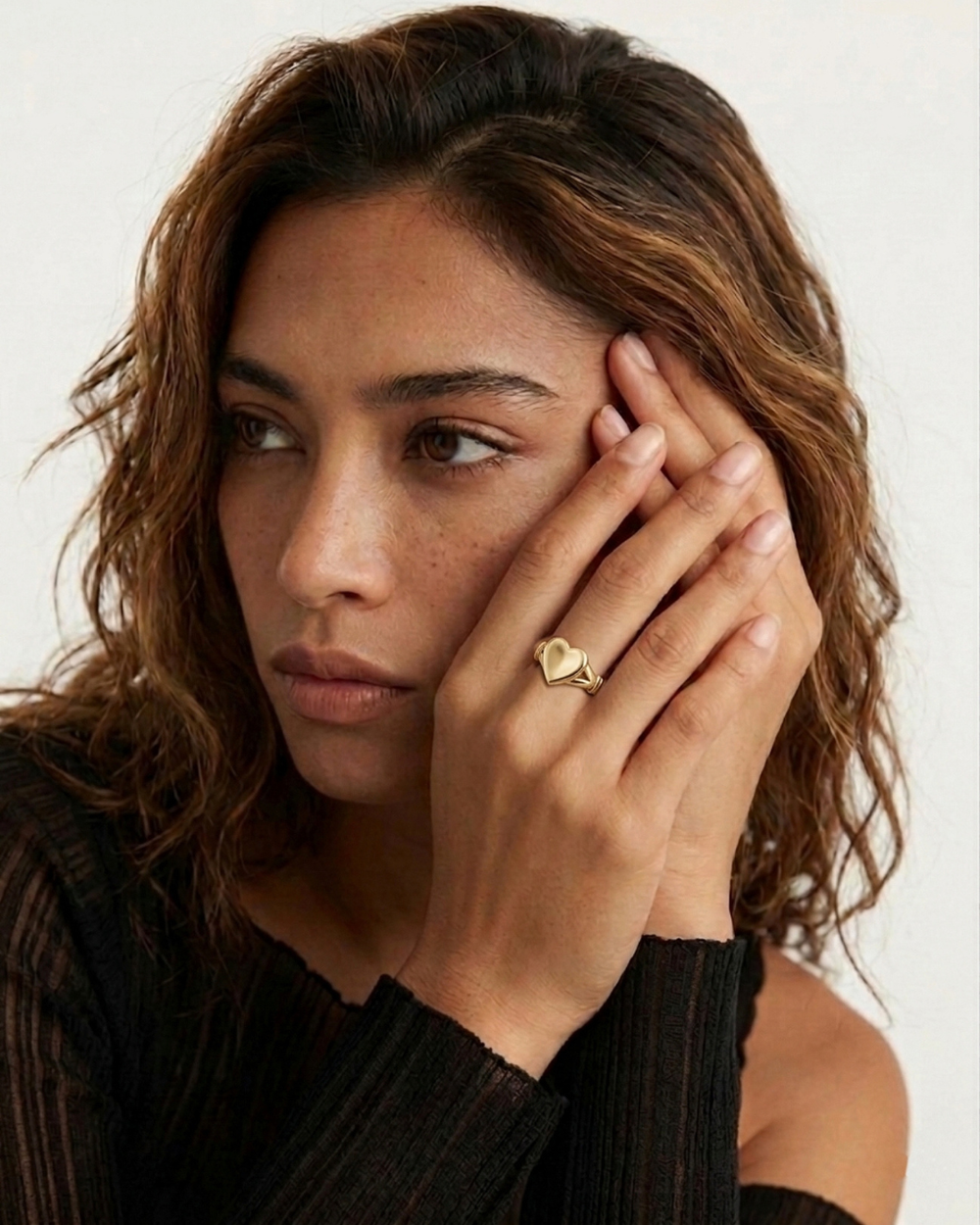 Held Heart Ring