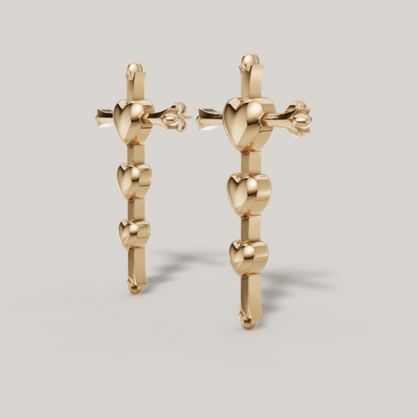 Crossbeat pulse Earrings