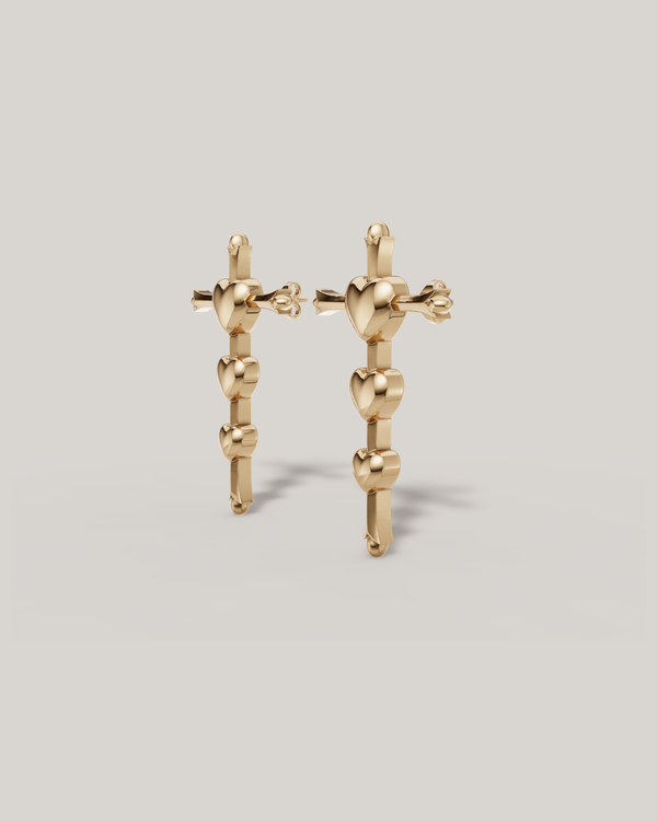 Crossbeat pulse Earrings