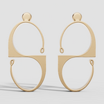 Load image into Gallery viewer, Infinity-line Earrings